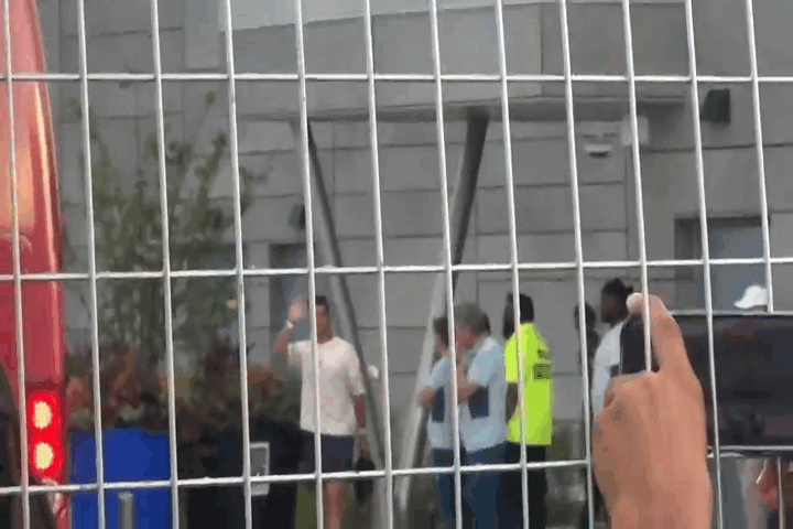 Fans Catch Glimpse of Cristiano Ronaldo Ahead of Croatia ...