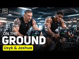 DAZN UNCUT: Oleksandr Usyk BEATS Anthony Joshua in a Cycling Session During Training!