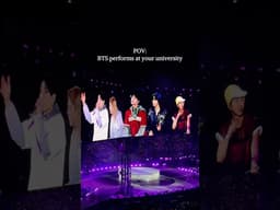 POV: BTS Performs at Your School… 😭💜 #college #stanford #bts #btsconcert #army#arirang#btscomeback