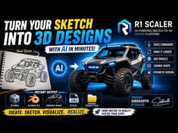From Paper Sketch to 3D Model in Minutes | R1 Scaler | @NextToppers.Juniors 