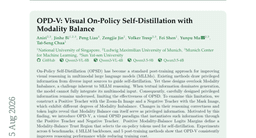 OPD-V: Visual On-Policy Self-Distillation with Modality Balance