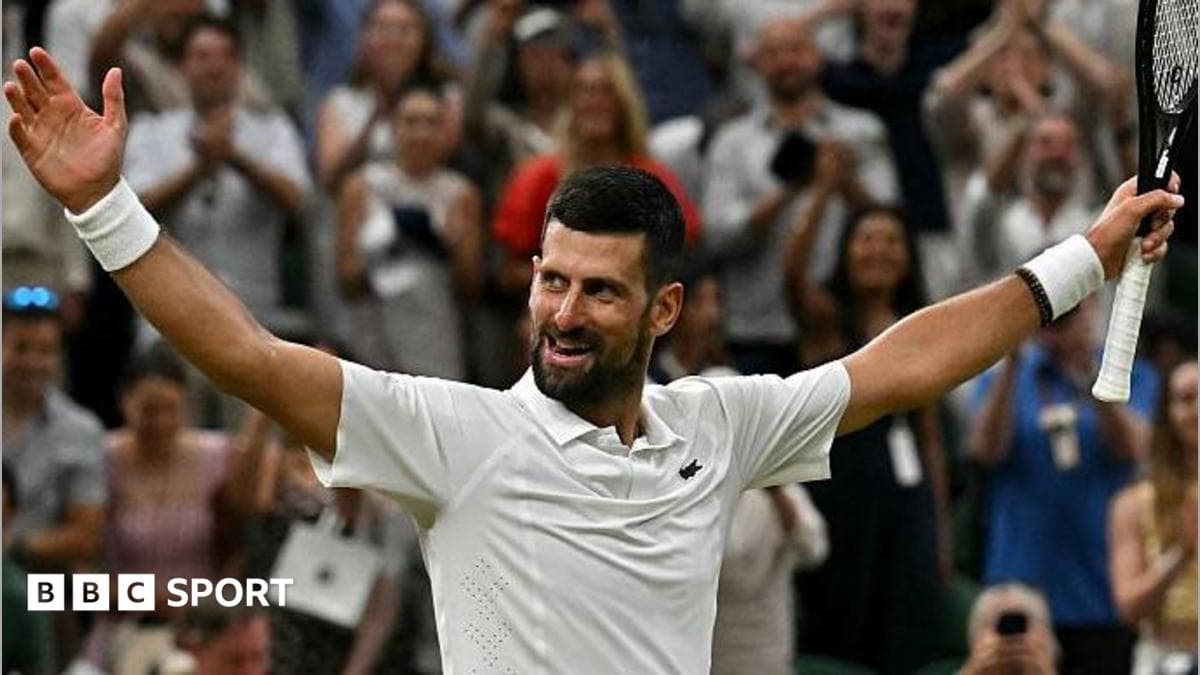 Wimbledon 2026 LIVE: Novak Djokovic beats Felix Auger ...