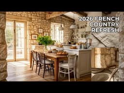 French Country Kitchen Refresh 2026: Stone, Linen & Sun-Warmed Summer Simplicity