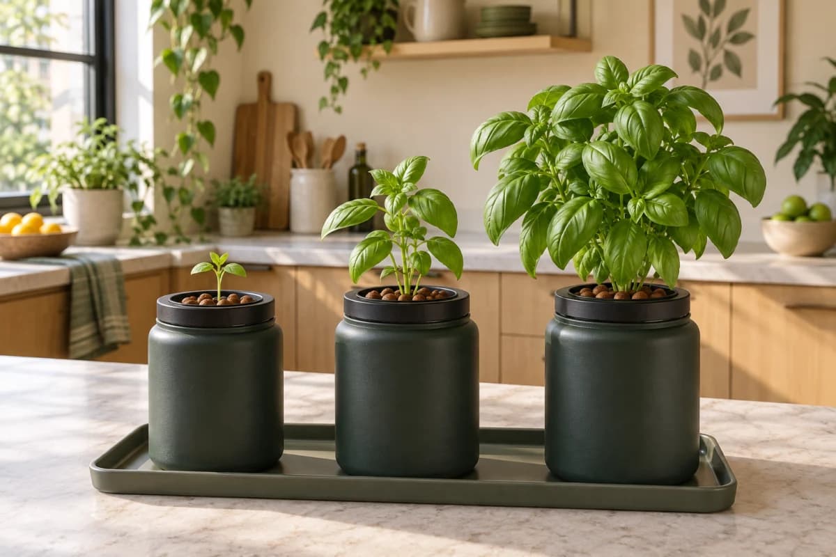 Hydroponic Herb Succession Planting: The 3-Jar Schedule