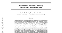 Autonomous Scientific Discovery via Iterative Meta-Reflection