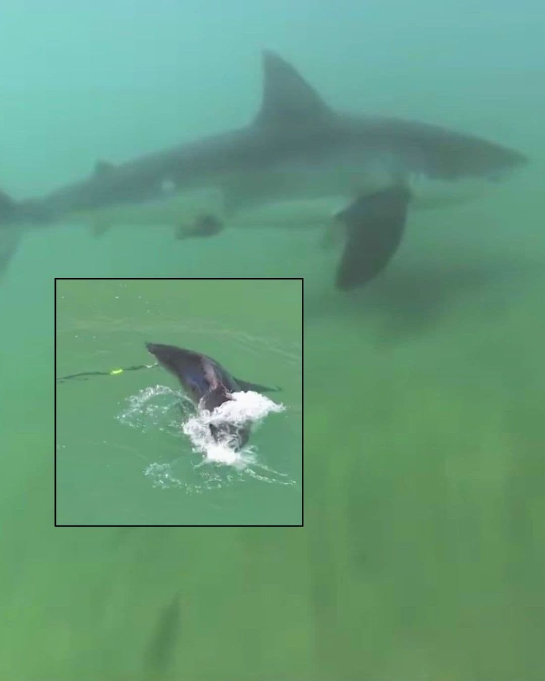 Filmmaker captures great white shark biting camera off Southern California coast | KTLA