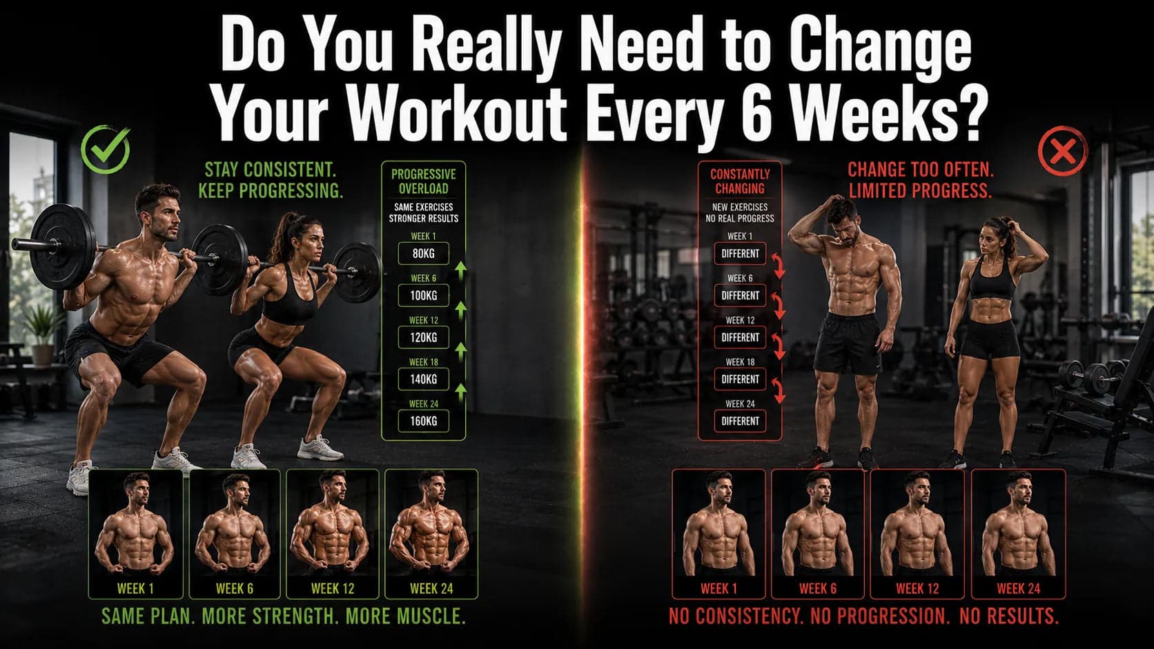 Progressive resistance confirmed as core hypertrophy/recomp driver