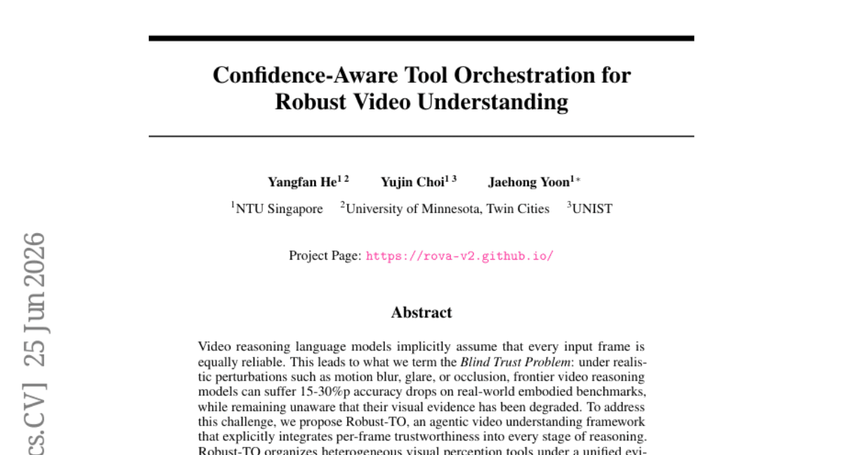 Confidence-Aware Tool Orchestration for Robust Video Understanding