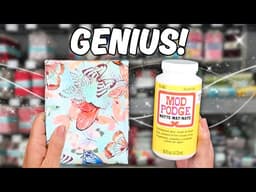 GENIUS 🔥 Ways To Use Fabric And Mod Podge To Make High End Decor!