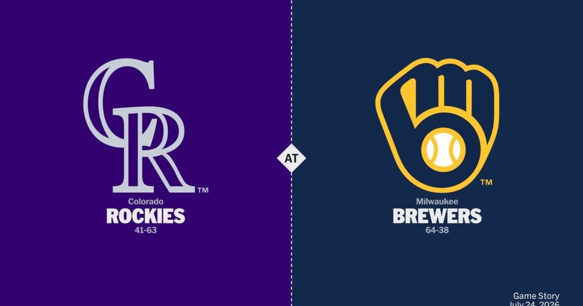 Colorado Rockies at Milwaukee Brewers Game Story, Scores/Highlights - 07/24/2026 - MLB Stories