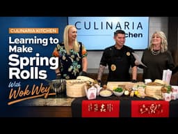 Learning how to make spring rolls