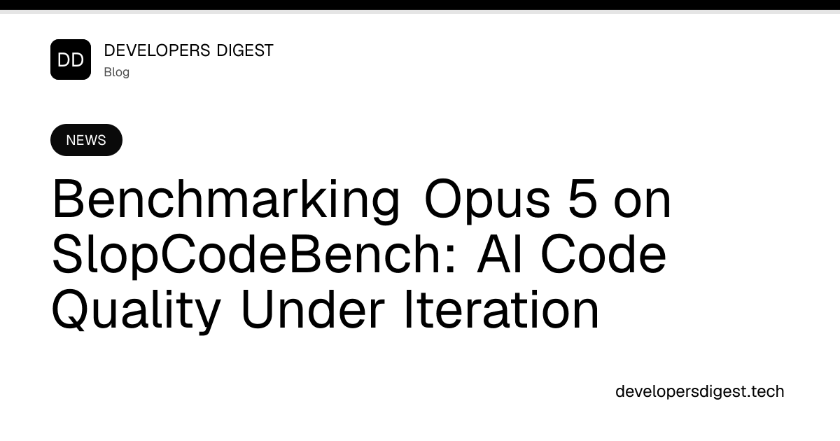 Benchmarking Opus 5 on SlopCodeBench: AI Code Quality ...