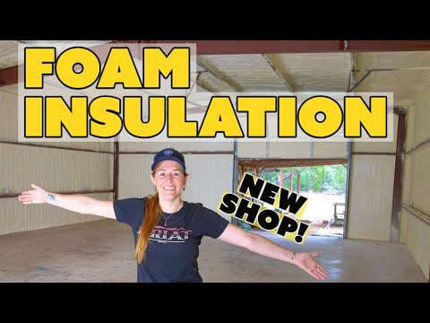 Insulate your shop with DIY spray foam tips | Watch