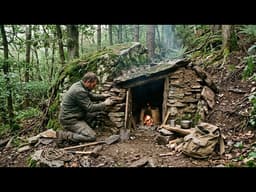 Build a Secret and Safe Shelter Beneath a Cliff | Bushcraft TV