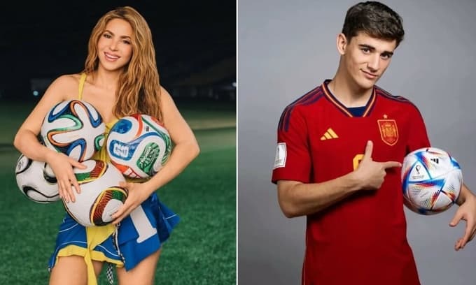 Shakira goes viral after congratulating Spanish star Gavi on World Cup selection