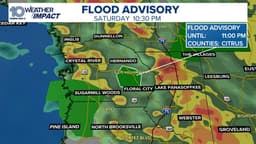 Roadway blocked off in Inverness due to flooding