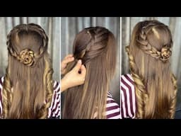 Easy Open Hairstyle Tutorial | Step by Step Elegant Hair Look for Beginners |