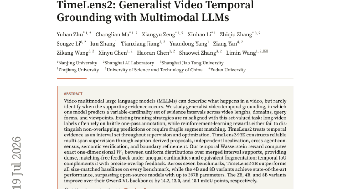 TimeLens2: Generalist Video Temporal Grounding with Multimodal LLMs