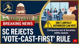 SC Rejects 'Vote-Cast-First' Rule for Societies | Companies ...