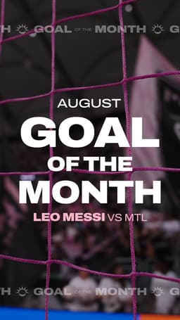 @InterMiamiCF: Your August Goal of the Month belongs to Leo Messi. 🌟 https://t.co/mGwr99ulax