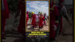 Dramatic UGC: Rescuers Rush to Help Civilian Hit in Karaj Rail Strike