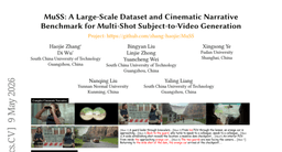 MuSS: A Large-Scale Dataset and Cinematic Narrative Benchmark for Multi-Shot Subject-to-Video Generation
