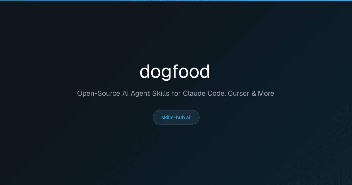 dogfood, AI Coding Skill for Claude Code