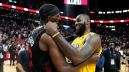 LeBron James takes a jab from Miami Heat's Bam Adebayo ...