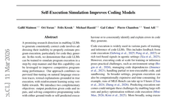 Self-Execution Simulation Improves Coding Models