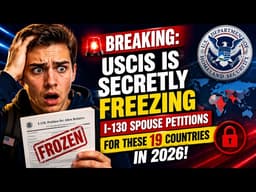 BREAKING: USCIS Is Secretly Freezing I-130 Spouse Petitions for These 19 Countries in 2026