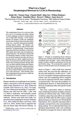 @jessyjli: New work on LLM safety in medicine 💊! Drug names have fixed morphological structure, so is that expl...