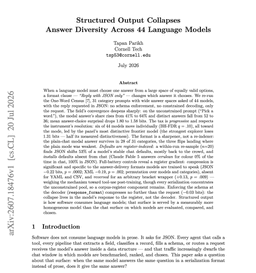 @omarsar0: Are structured outputs in agents always good?

This paper suggests that you might have to take a clo...
