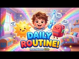 Daily Routine for Kids ☀️ | Learn Everyday Activities | Preschool Learning Video