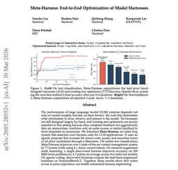 @omarsar0 reposted: NEW Stanford &amp; MIT paper on Model Harnesses.

Changing the harness around a ...