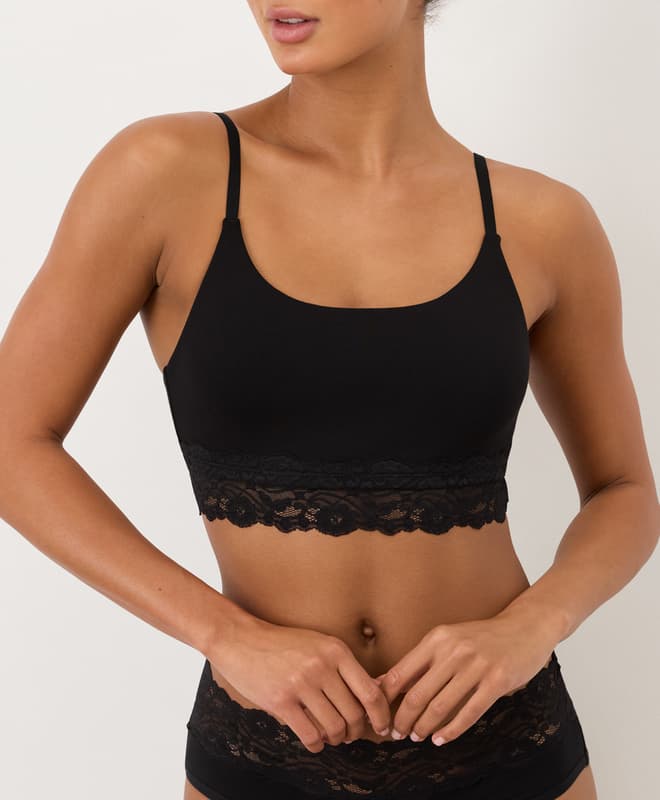 Women's Lace Modern Scoop Bralette made with Organic ...