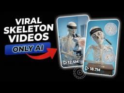New Method to Make Viral AI Skeleton Educational YouTube Shorts Using Only AI