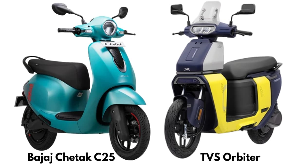 TVS Orbiter Vs Bajaj Chetak C2501: Which Affordable EV Scooter Is Better? - DriveSpark News