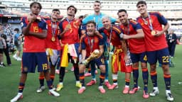 Barcelona celebrate as eight players become World Cup ...