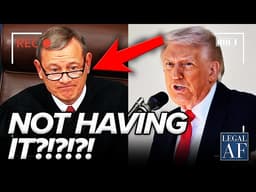 Justice Roberts FIRES BACK as Trump LASHES OUT