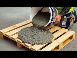 Pour cement into pallets! 7 ideas for creating million-dollar masterpieces that anyone can make.