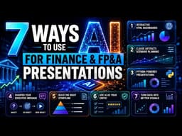 7 Ways to Use AI for Finance & FP&A Presentations