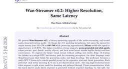 Wan-Streamer v0.2: Higher Resolution, Same Latency