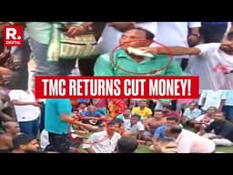 U-Turn On Cut Money? TMC Workers Seen Returning ‘Loot’ To Villagers In Bengal