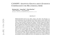 CANOPY: Adaptive-Granularity Evidence Compression for Multimodal RAG
