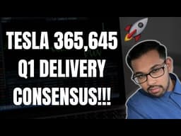 🚨 URGENT: Tesla 365,645 Q1 Delivery Consensus! TSLA, SPY, QQQ, ES, NVDA, AAPL, & BTC! 🚀