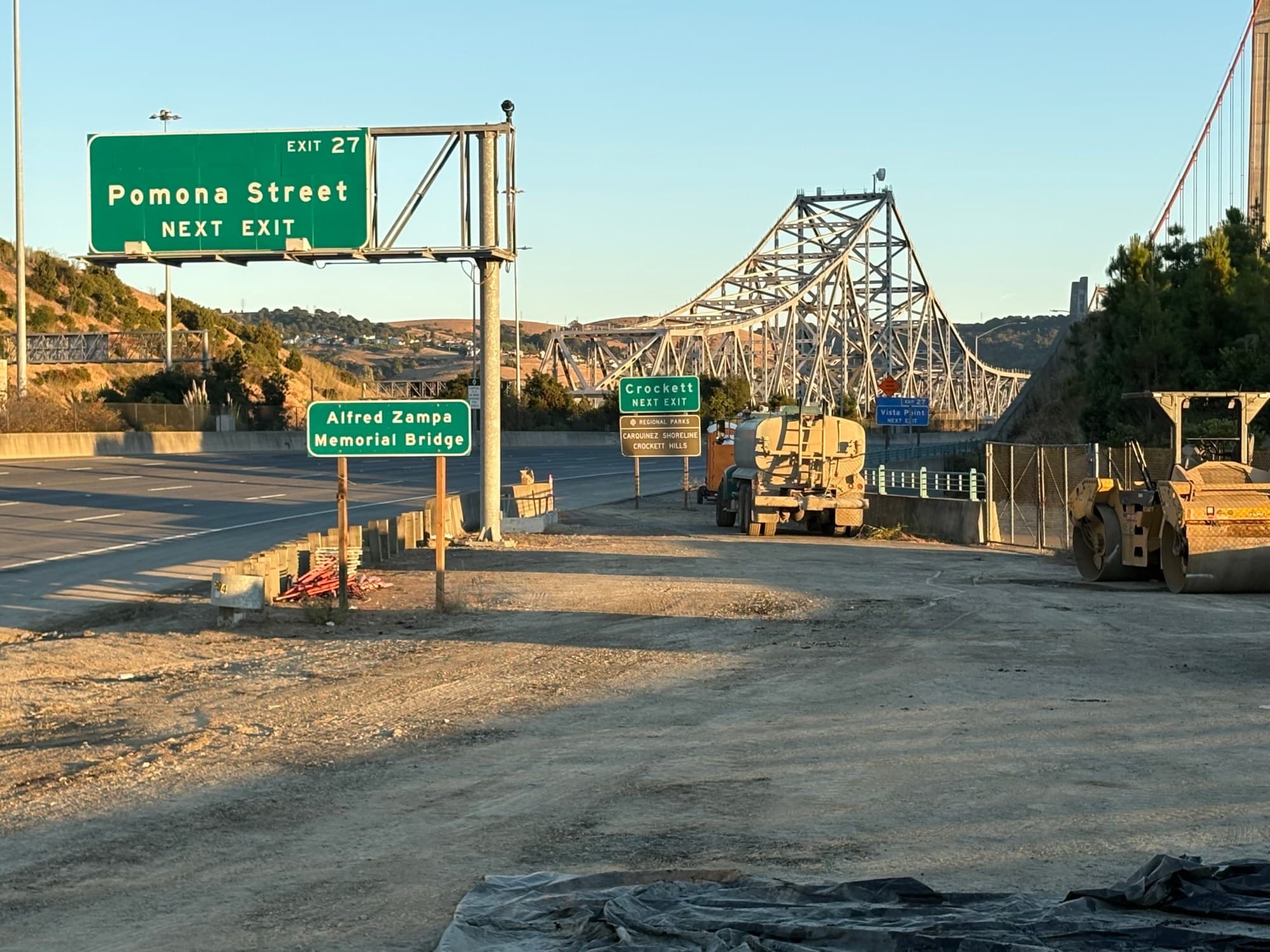 Carquinez Bridge to have two lanes closed on Saturday