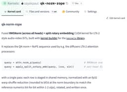 @huggingface reposted: Published my first kernel to go the last mile to optimize LTX-2.3 from @Lightric...