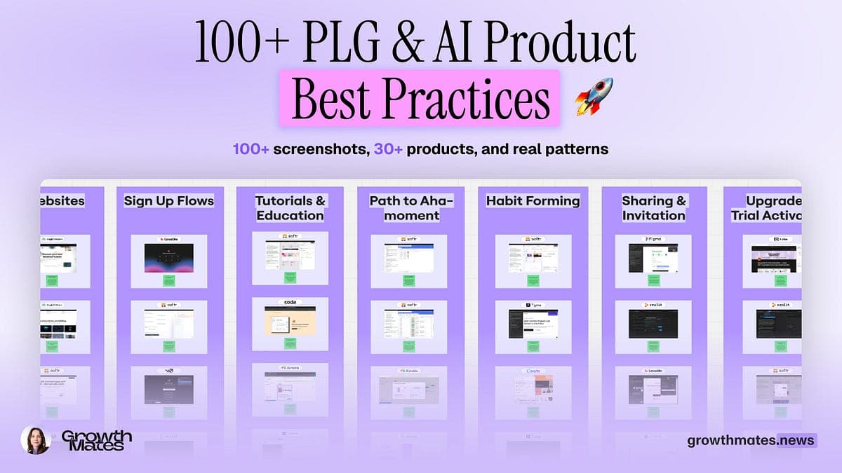I give away 100+ PLG and AI best practices for your ENTIRE journey.
