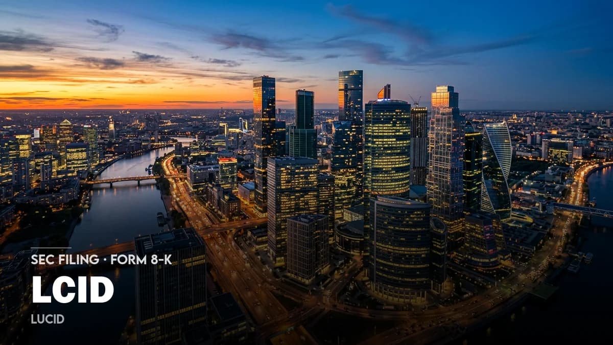 Lucid lands $750M, expands Uber robotaxi deal | LCID 8-K Filing