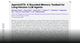 A Bounded-Memory Testbed for Long-Horizon LLM Agents